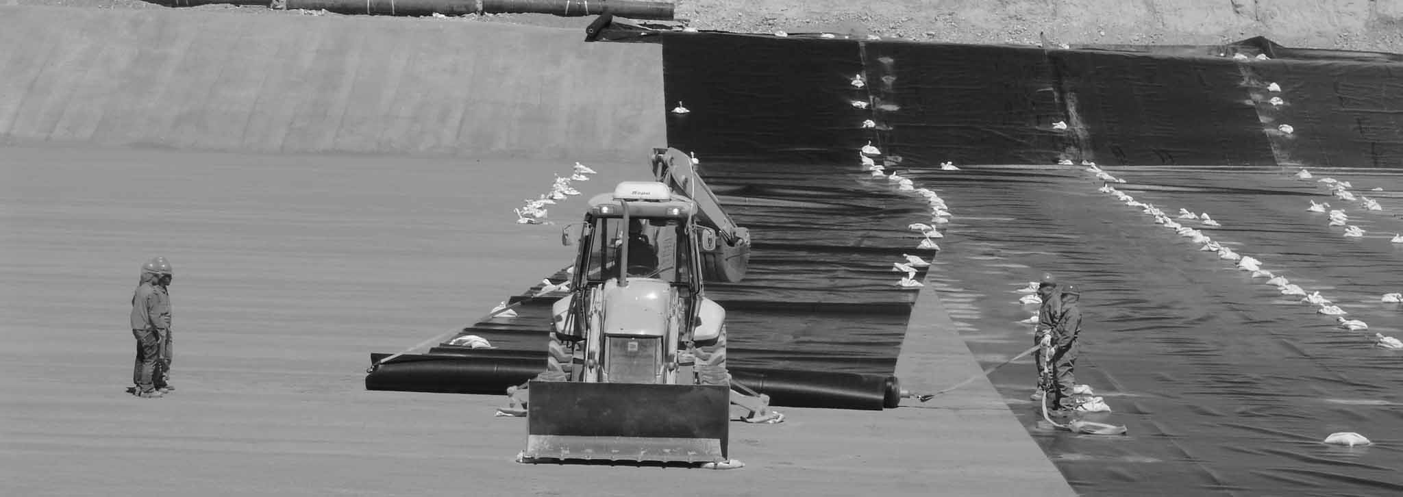 Instalación geotextiles y láminas de hdpe